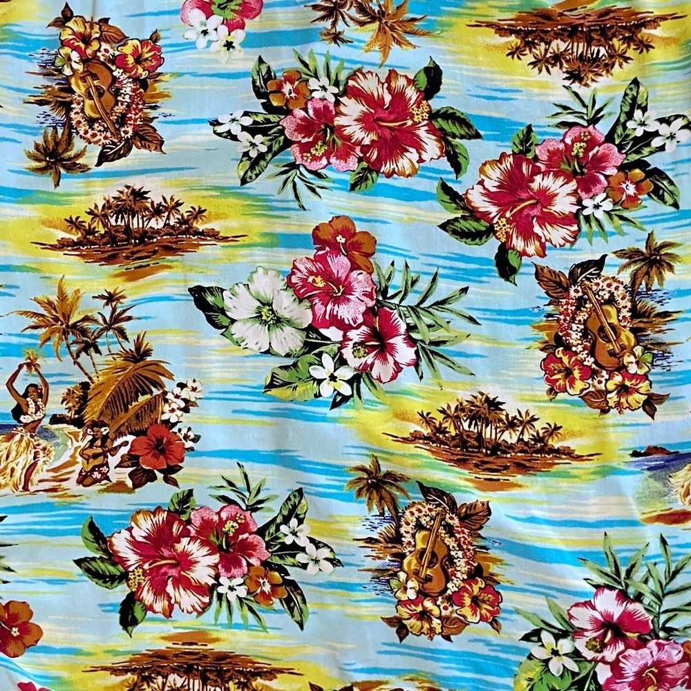 George 2XL Hawaiian Shirt Tropical Floral Beach Vacation Cruise Aloha Dadcore - Picture 5 of 9